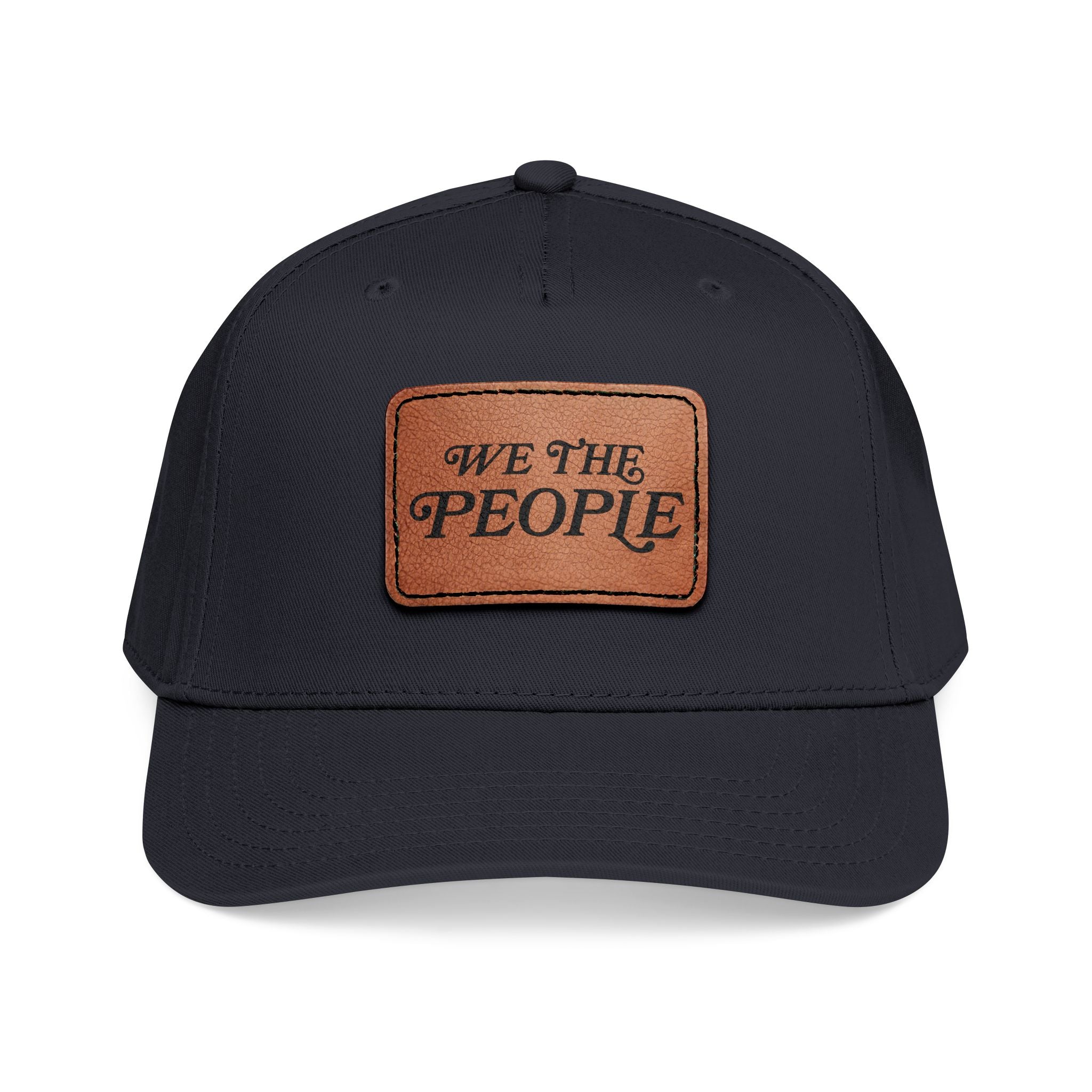 We The People Leather Patch Cap